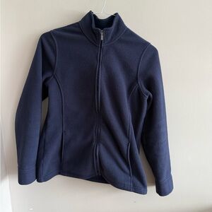 L.L.Bean Navy Full Zip Fleece Jacket Women’s Small